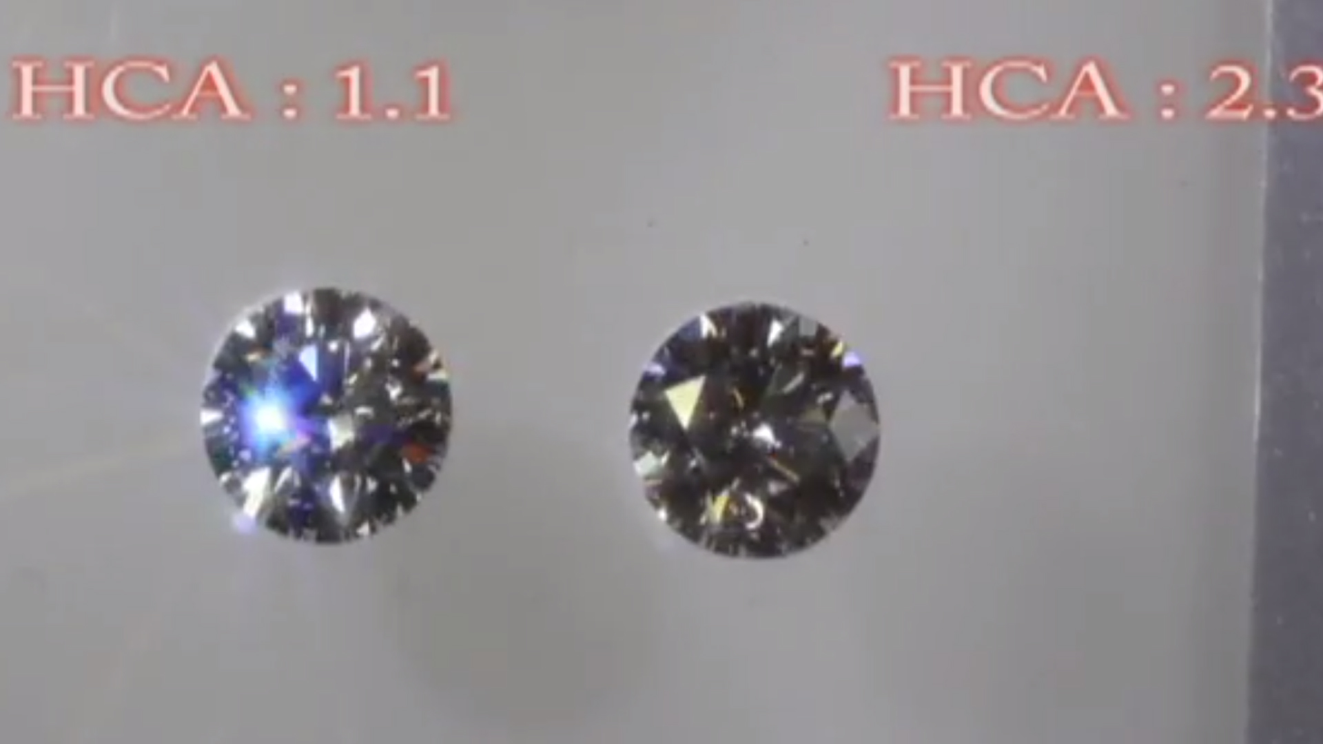 JannPaul Edu: Comparing HCA Scores of a Signature Super Ideal Diamond with a Normal Round Diamond 